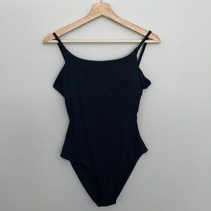 Aerie ribbed tie back one piece swimsuit